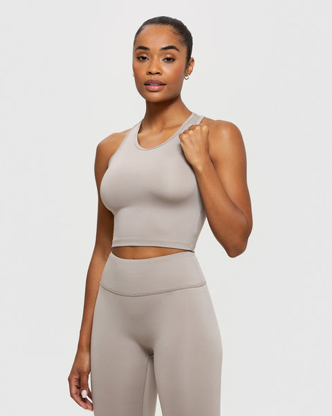Cropped Tank Top - Buff | Women's Best EU