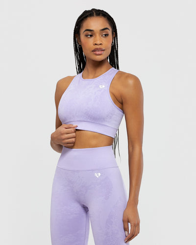 Evolution Seamless High Neck Bra | Iris