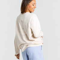 Comfort Oversized Long Sleeve T-Shirt | Sand