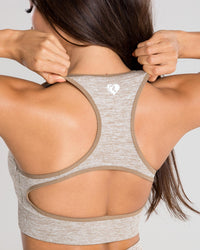 Move Seamless Sports Bra | Brown Grey Marl