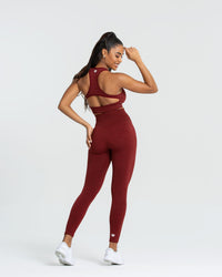 Move Seamless Leggings | Ruby Red Solid