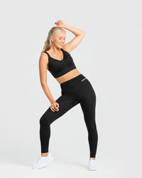 Hold High Support Sports Bra | Black