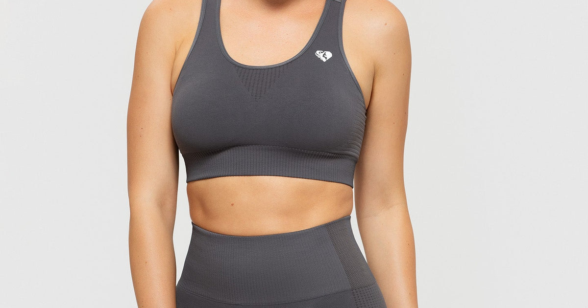 Power Seamless Sports Bra - Graphite