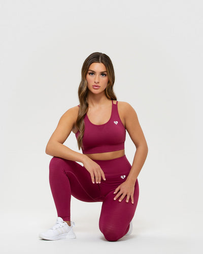 Power Seamless Sports Bra - Raspberry