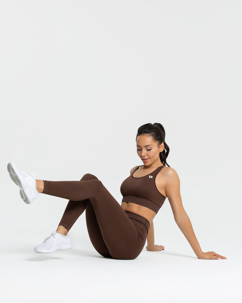 Super Soft Reversible Yoga Bra - BrownLeoMarksPrint WalnutBrown, Women's  Sports Bras