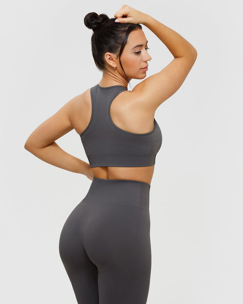 Out From Under Puckered Seamless High Neck Bra Top