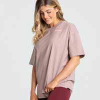 Comfort Oversized Short Sleeve T-Shirt | Taupe