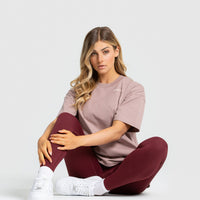 Comfort Oversized Short Sleeve T-Shirt | Taupe