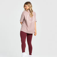 Comfort Oversized Short Sleeve T-Shirt | Taupe
