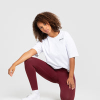 Comfort Oversized Short Sleeve T-Shirt | White